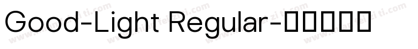 Good-Light Regular字体转换